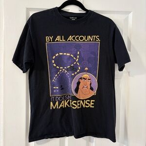 Disney Emperor’s Men’s Unisex New Groove Kronk Doesn’t Make Sense Black T Sgiet